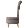 Fotel typu slipper Ciemnoszary 56,5 x 70 x 110 cm tkanina