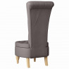 Fotel typu slipper Ciemnoszary 56,5 x 70 x 110 cm tkanina
