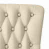 Fotel typu slipper Kremowy 56,5 x 70 x 110 cm tkanina