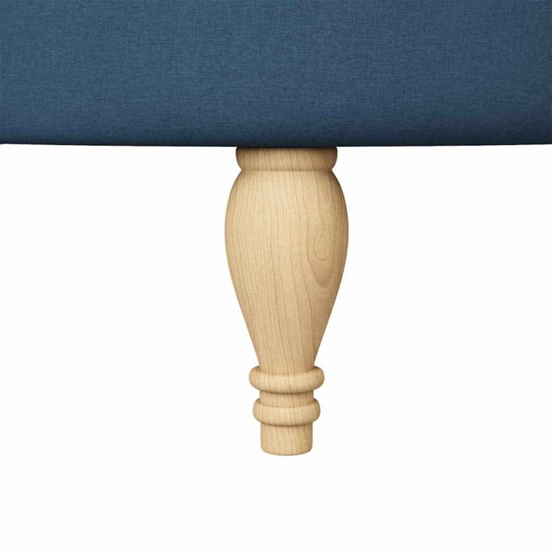 Fotel typu slipper Niebieski 56,5 x 70 x 110 cm tkanina