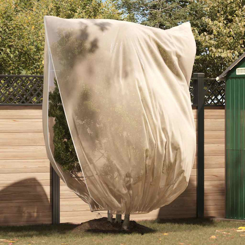 Osłony Fleece dla Roślin Przed Przymrozkami Beżowy 2,4 x 2 m