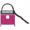 Łóżko piętrowe dla dzieci Czarny i różowy 100 x 200 cm Metal