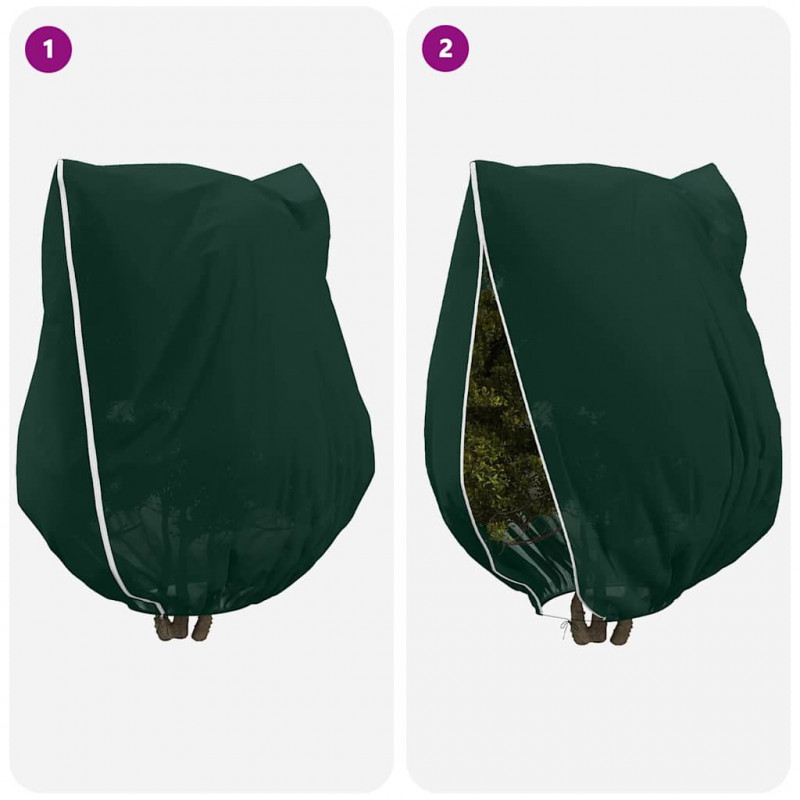 Osłony Fleece dla Roślin Przed Przymrozkami 3 pcs Zielony