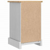 Stolik nocny Corona Biały 35 x 32,5 x 58 cm Lite drewno sosnowe