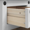 Stolik nocny Corona Biały 35 x 32,5 x 58 cm Lite drewno sosnowe