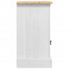 Stolik nocny Corona Biały 45 x 35 x 64 cm Lite drewno sosnowe