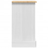 Stolik nocny Corona Biały 45 x 35 x 64 cm Lite drewno sosnowe