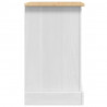 Stolik nocny Corona Biały 53 x 39 x 66 cm Lite drewno sosnowe