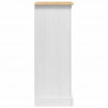 Stolik nocny Corona Biały 53 x 39 x 103 cm Lite drewno sosnowe