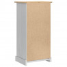Stolik nocny Corona Biały 53 x 39 x 103 cm Lite drewno sosnowe