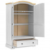 Garderoba Corona Biały 101 x 52 x 170 cm Lite drewno sosnowe