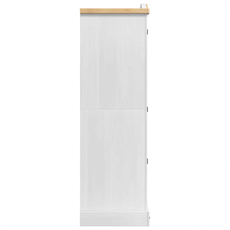 Garderoba Corona Biały 101 x 52 x 170 cm Lite drewno sosnowe