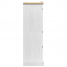 Garderoba Corona Biały 101 x 52 x 170 cm Lite drewno sosnowe