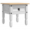 Stolik końcowy Corona Biały 50 x 50 x 50 cm Lite drewno sosnowe
