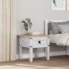 Stolik końcowy Corona Biały 50 x 50 x 50 cm Lite drewno sosnowe