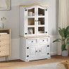 Bufet Corona Biały 100 x 48,5 x 179 cm Lite drewno sosnowe