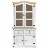 Bufet Corona Biały 100 x 48,5 x 179 cm Lite drewno sosnowe