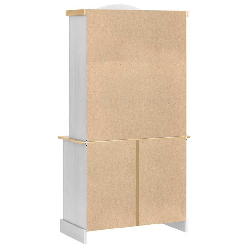 Bufet Corona Biały 100 x 48,5 x 179 cm Lite drewno sosnowe