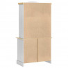 Bufet Corona Biały 100 x 48,5 x 179 cm Lite drewno sosnowe