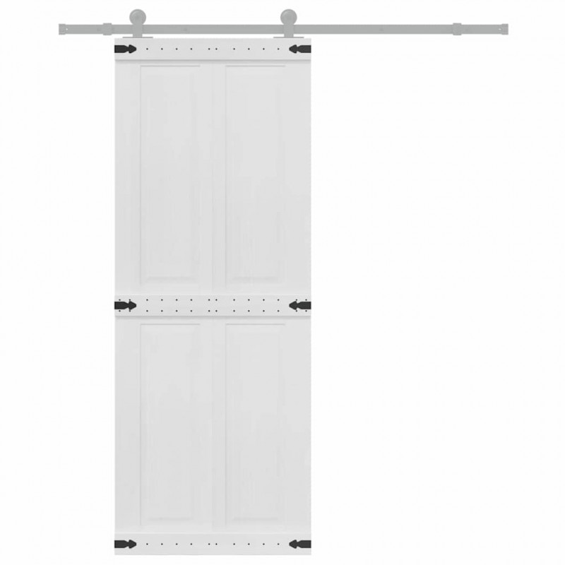 Drzwi Corona Biały 80 x 210 cm Materiał drewnopochodny