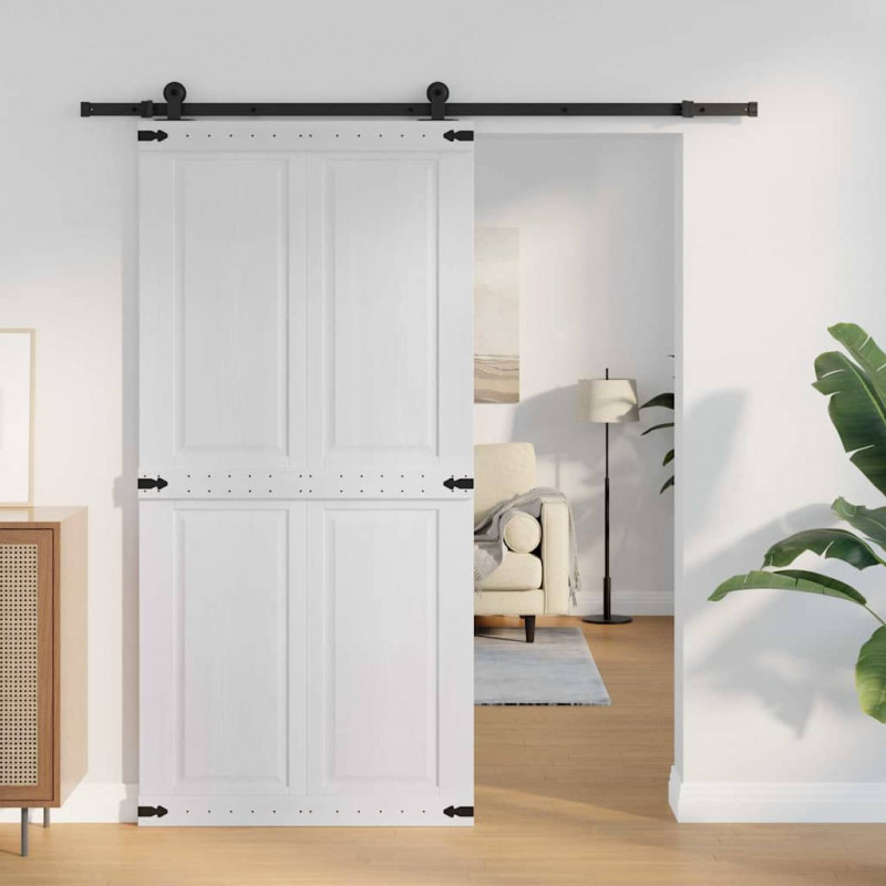 Drzwi Corona Biały 100 x 210 cm Materiał drewnopochodny