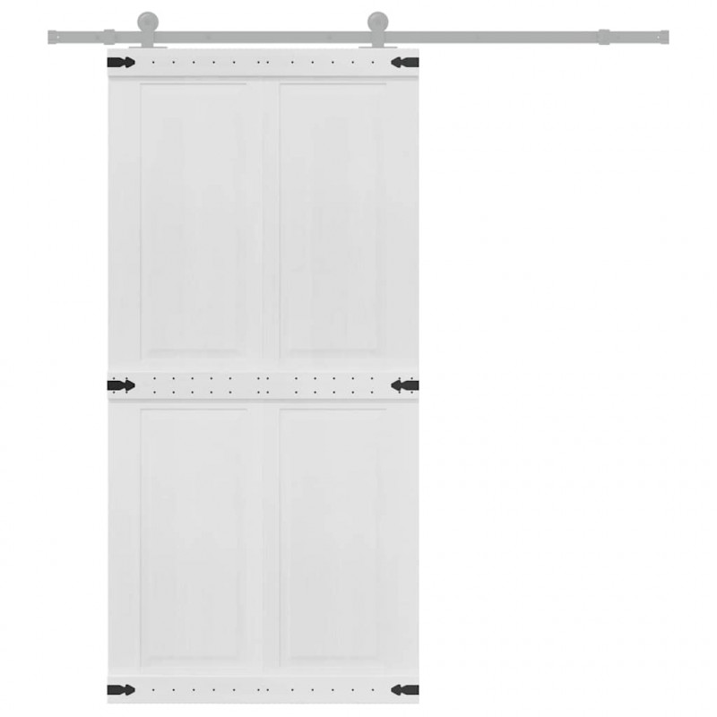 Drzwi Corona Biały 100 x 210 cm Materiał drewnopochodny