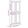 Drzwi Corona Biały 100 x 210 cm Materiał drewnopochodny
