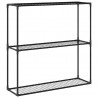 3-poziomowy stojak na rośliny Czarny 100 x 32 x 102 cm Stal