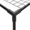 3-poziomowy stojak na rośliny Czarny 100 x 32 x 102 cm Stal