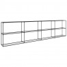 3-poziomowy stojak na rośliny Czarny 400 x 32 x 104 cm Stal