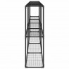 3-poziomowy stojak na rośliny Czarny 400 x 32 x 104 cm Stal
