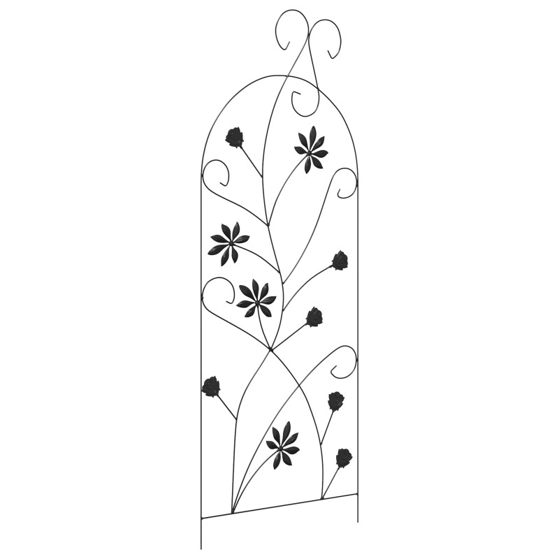 Ogrodzenie Ogrodowe Z blokadą 3 pcs Czarny 112 x 39,5 cm Stal