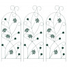 Ogrodzenie Ogrodowe 3 pcs Zielony 112 x 39,5 cm Stal