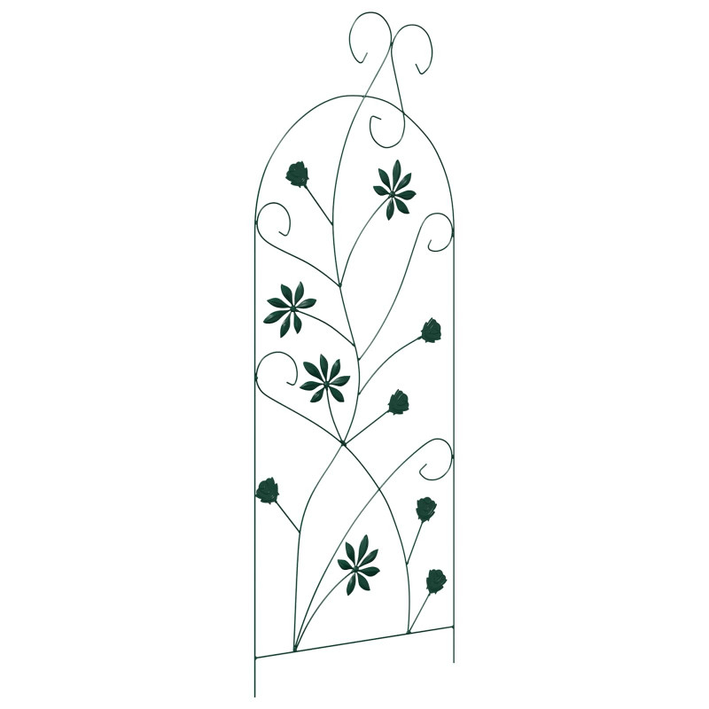Ogrodzenie Ogrodowe 3 pcs Zielony 112 x 39,5 cm Stal