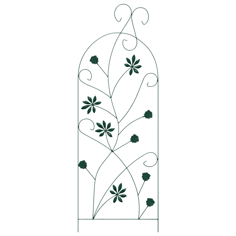 Ogrodzenie Ogrodowe 3 pcs Zielony 112 x 39,5 cm Stal