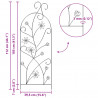 Ogrodzenie Ogrodowe 3 pcs Zielony 112 x 39,5 cm Stal