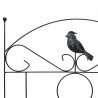 Ogrodzenie Ogrodowe 3 pcs Czarny 110 x 40 cm Stal