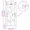 Ogrodzenie Ogrodowe 3 pcs Czarny 110 x 40 cm Stal