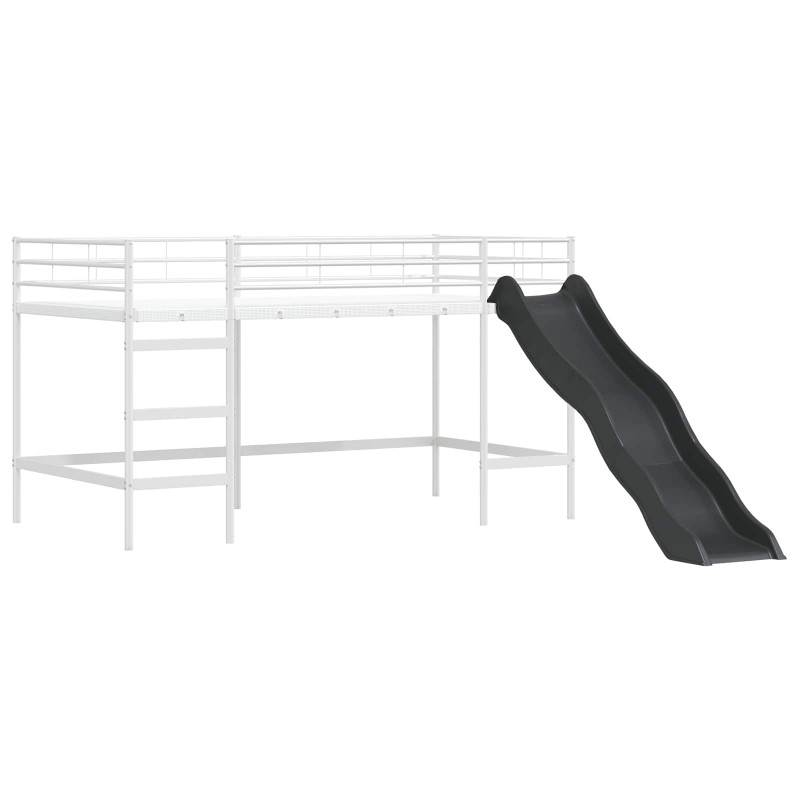 Łóżko piętrowe dla dzieci Biały i różowy 107 x 200 cm Metal