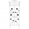Ogrodzenie Ogrodowe 3 pcs Czarny 110,5 x 42,5 cm Stal