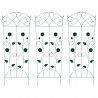 Ogrodzenie Ogrodowe 3 pcs Zielony 110,5 x 42,5 cm Stal