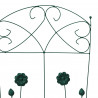 Ogrodzenie Ogrodowe 3 pcs Zielony 110,5 x 42,5 cm Stal