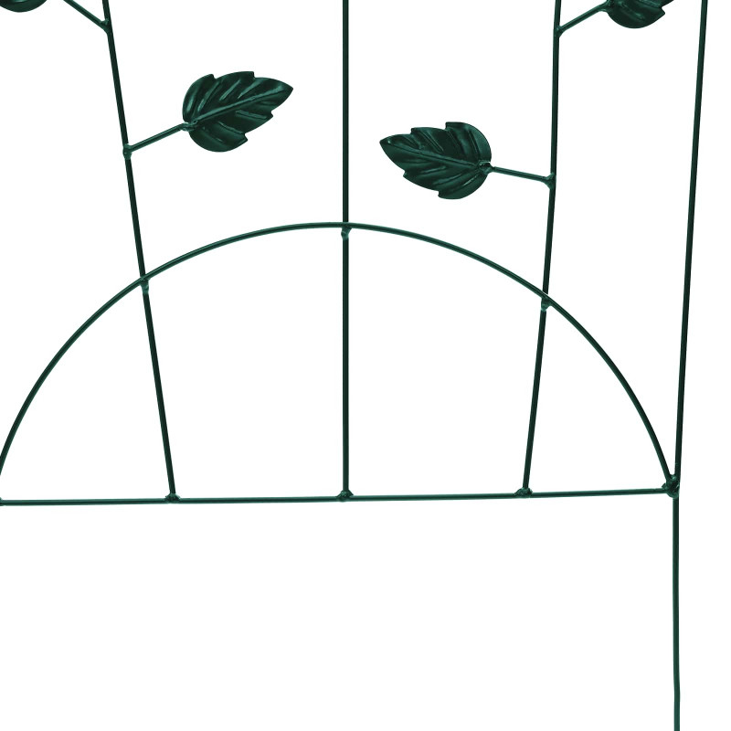 Ogrodzenie Ogrodowe 3 pcs Zielony 110,5 x 42,5 cm Stal