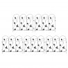 Ogrodzenie Ogrodowe 5 pcs Czarny Stal