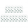 Ogrodzenie Ogrodowe 5 pcs zielony Stal