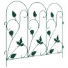 Ogrodzenie Ogrodowe 5 pcs zielony Stal