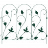 Ogrodzenie Ogrodowe 5 pcs zielony Stal