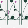 Ogrodzenie Ogrodowe 5 pcs zielony Stal