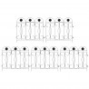 Ogrodzenie Ogrodowe 5 pcs Czarny Stal