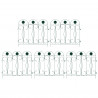 Ogrodzenie Ogrodowe 5 pcs zielony Stal